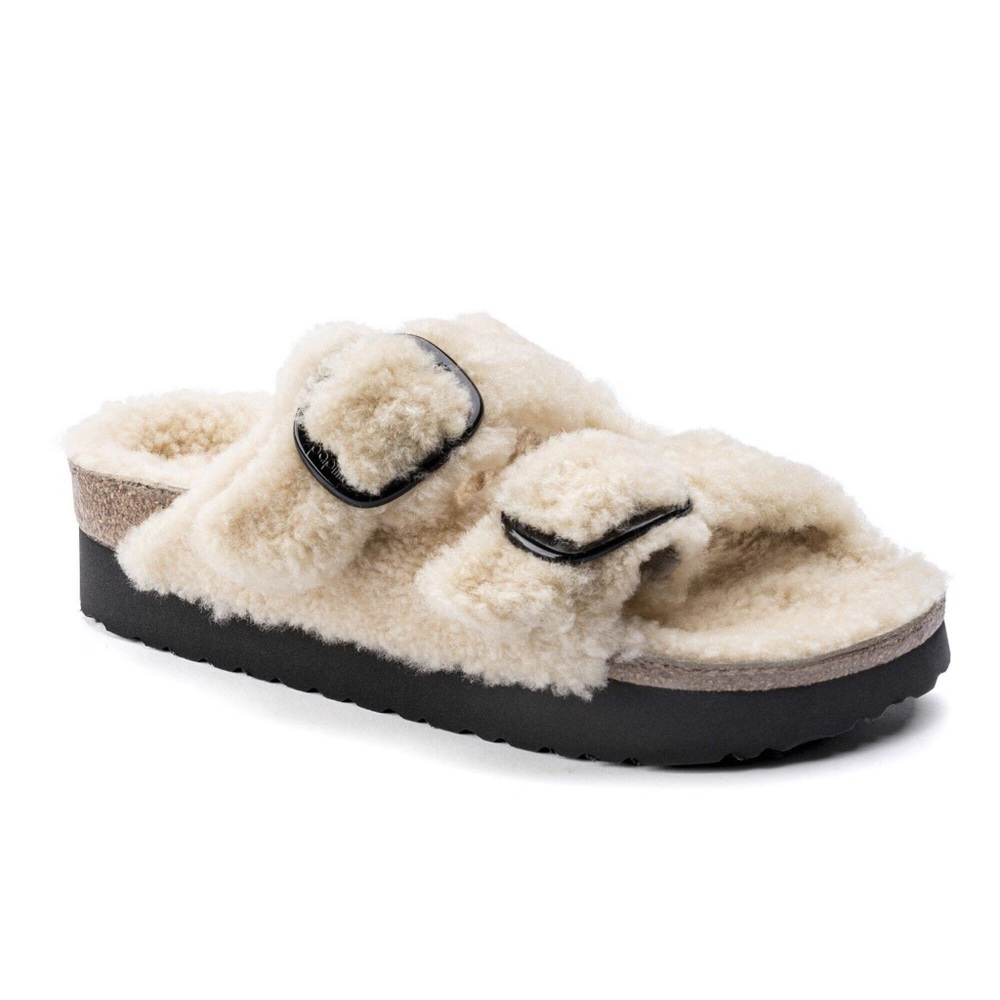 Birkenstock Papillio platform Arizona Teddy Shearling
